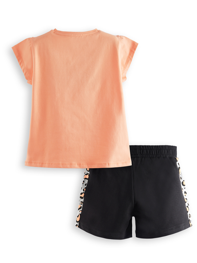Zebra Leo Girl T-shirt Shorts set - 4