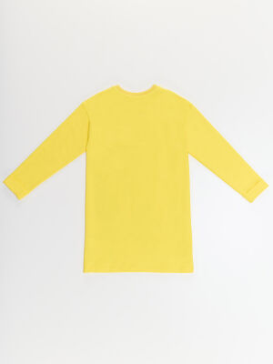 Zebra Wings Yellow Girl Dress - 4