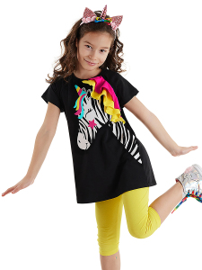 Zebracorn Black Girl Tunic&Leggings Set - 1